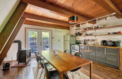 Mount Hood Village Cabin | Modern A-Frame Hot Tub Forest Escape