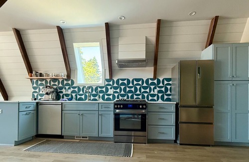 Bluffton Cottage | Modern A-frame situated only steps to beautiful Michigan and Muskegon beaches.