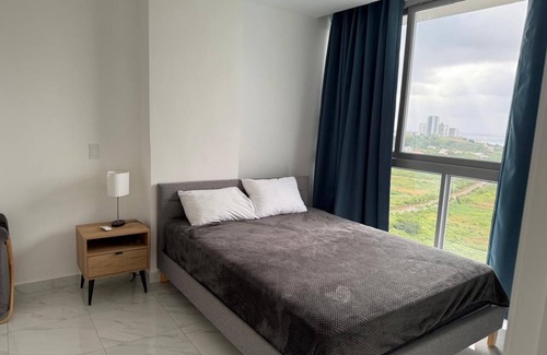 Punta Blanca Apartment | Modern apartment with AC and fitness room in tranquil Punta Blanca
