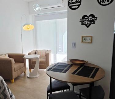 Constitucion Apartment | Modern apartment with a balcony and a heated pool