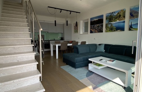 Dizzasco Apartment | Modern duplex apartment with magic views and pool over the lake.