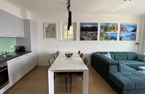 Dizzasco Apartment | Modern duplex apartment with magic views and pool over the lake.