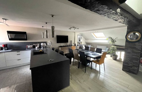 Annecy Old Town Apartment | Modern duplex loft in the heart of Annecy's old town for 10 people
