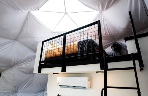 Coosa Resort | Modern Geodesic Dome: Hot Tub & Lake Views