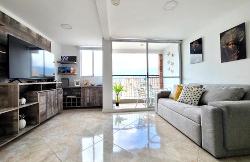 Sabaneta Apartment | Modern High-Rise 2/2 Apartment with City View.