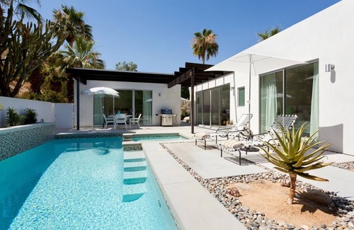 Palm Springs House | Modern Hillside Retreat+Private+Great Views+Wind-Protected +Paradise!