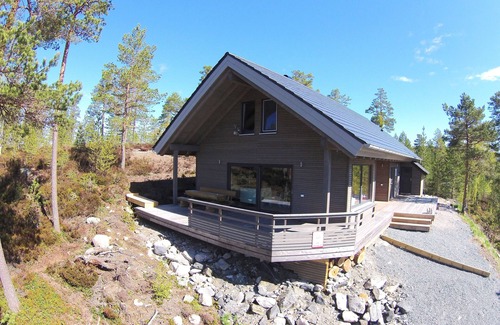 Nissedal House | Modern holiday chalet in the Nissedal am Havrefjell, WLAN, canoe, sauna, barbecue, bathing lake