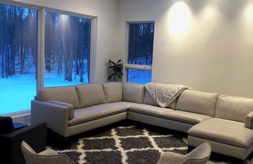 Benton Harbor House | Modern home in the woods close to Berrien Springs, St. Joseph, and South Bend