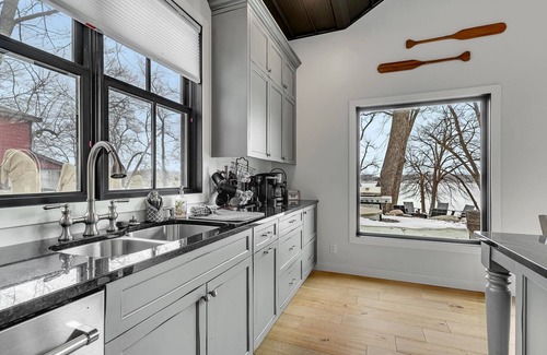 Spicer House | Modern Lake Home with game room and large patio in Spicer