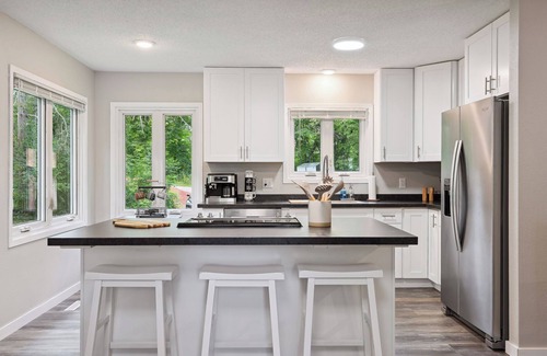 Deerwood Cabin | Modern Lakefront Home with Game Room and Large Deck!