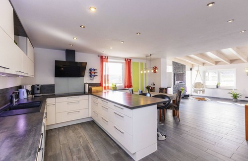 Bayersried Condo | Modern large apartment with own sauna and fireplace in Allgaeu ideal for kids