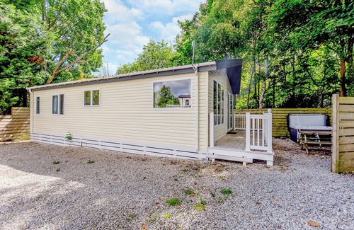 Longridge Cabin | Modern lodge with one double with ensuite shower and one twin.