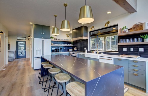Tamarack Resort Cabin | Modern Luxe Cabin w/Sauna, Hot Tub, and Lake Views