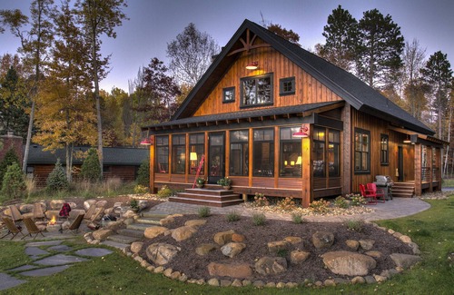 Crosslake Cabin | Modern Rustic Cabin-Includes Pontoon Boat & Sunsets on Fantastic Lakeside Porch!