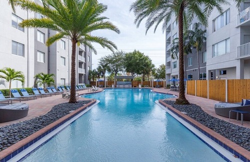 Channel District Apartment | Modern + Smart | King Bed | 55" & 43" TV Sleeps 4