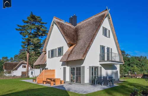 Zirchow House | Modern vacation oasis in a fishing village with garden, sauna & plenty of space for the family