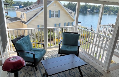Winnisquam Condo | Modern Waterfront Condo with Views and Lake Access