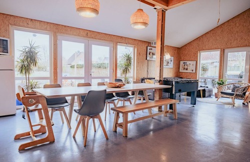 Petersdorf Apartment | Modern wooden house with large garden and terrace near the beach (child-friendly)
