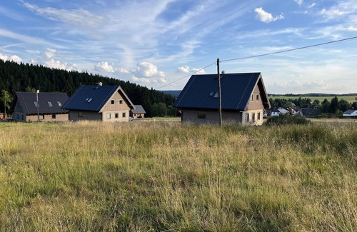 Hrebecna Cottage | Moderne Blockhütte im Erzgebirge - Roubenky Hrebecna 212
