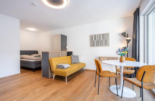 Telfs Apartment | Modernes Studio mit sonniger Dachterrasse
