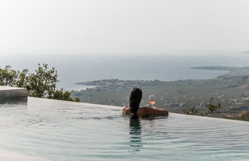 Lefktron Villa | Monolithoi Sea View Estate with 2 private pools - 6 BDR