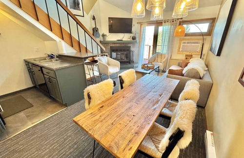 Lutsen Apartment | Moose Mtn Retreat Ski-in out Condo Pool Hot Tub Fire Pits
