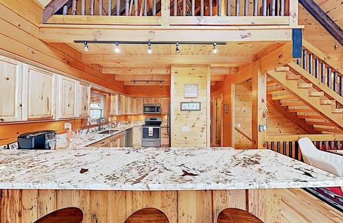 Maggie Valley House | Mountain Chic Home and Ski Lodge with Deck, Fireplace, and Firepit