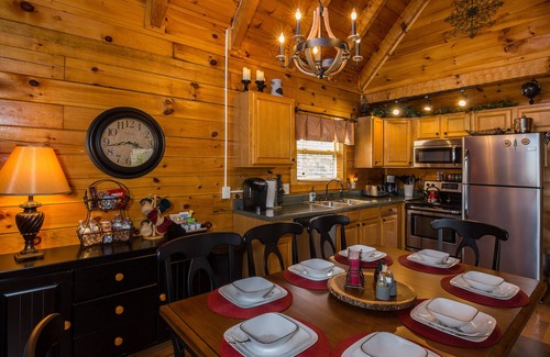 Chalet Village Cabin | MOUNTAIN COVE CABIN- LUXURY, PET FRIENDLY CABIN- POOL TABLE/HOT TUB/FIRE PIT