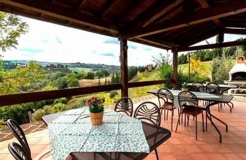 Sughera Apartment | MUGHETTO, Pool view with garden