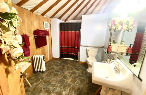 Veneta Bed & Breakfast | Mystical Rose is a whimsical flower themed & fully furnished Yurt.