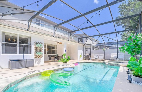 Legacy Park House | Near Disney - 5BR Home - Pool, Hot Tub, & Games!