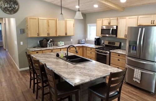 Rapid City House | NEW 2017 cottage on private, secluded 10 wooded acres 2 mi. from TORCH LAKE