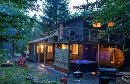 Tobyhanna Cabin | New!A-Frame Cabin/HotTub/Sauna/Fireplace/BBQ/Games