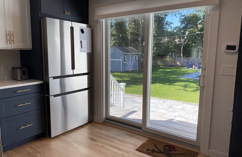 Hampton Bays House | New Beach House! Huge saltwater pool, outdoor shower, < 5 min beach, walk to bay