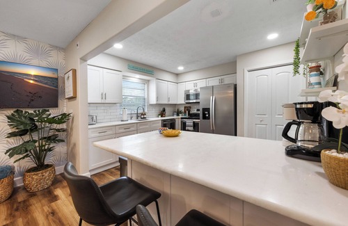 St. Augustine House | NEW! Heated Pool, FirePit, Game Rm, Walk to Amp.