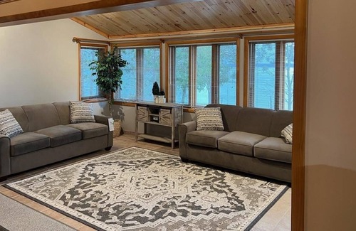 Lewiston House | New Listing on West Twin Lake - Bennington Pontoon Available to Rent