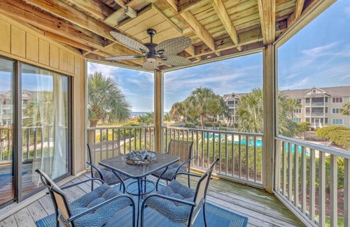 Isle of Palms Apartment | New Listing! Port O' Call E203-Luxury Ocean View!