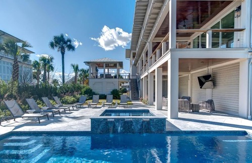 Isle of Palms House | New Luxury Home with Oceanfront-like Views! HUGE 6400sqft! 6BD, POOL,Hot tub, Elevator