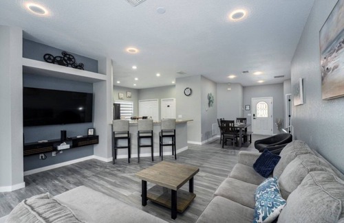 Four Corners Villa | NEW! Modern 4BR South Facing Pool Home Near Disney