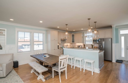 Yaupon Beach House | NEW! Oceanfront w/Direct Access to Beach & View of Pier. The Seventh Wave