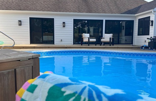 Douglas House | NEW! Spacious 7BR Douglas Home w/Private Pool, Walk to Lake Michigan & Saugatuck