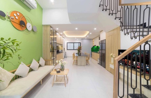Ngu Hanh Son Villa | Newly built 4-story private villa/Floor-separated private layout/Duplex room