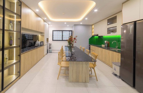 Ngu Hanh Son Villa | Newly built 4-story private villa/Floor-separated private layout/Duplex room