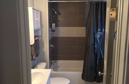 Mobile Condo | Newly Renovated Lower Level Midtown Apartment Long Term Discounts!