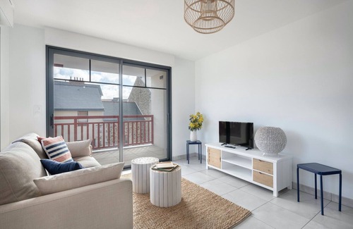 Pleneuf-Val-Andre Apartment | Nice apartment for 4 - Balcony - 50m to the beach