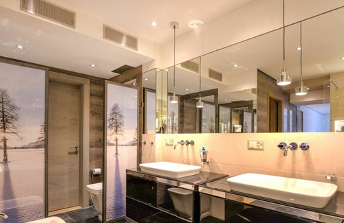 Sankt Moritz-Bad Apartment | Nice apartment for 4 guests with WIFI, TV, terrace, pets allowed, panoramic view and parking