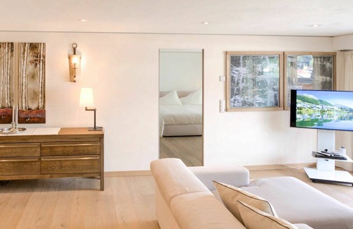 Sankt Moritz-Bad Apartment | Nice apartment for 4 guests with WIFI, TV, terrace, pets allowed, panoramic view and parking