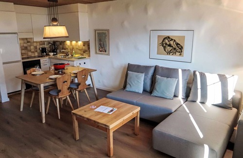 Schluein Apartment | Nice apartment for 5 guests with WIFI, TV, patio, pets allowed and panoramic view