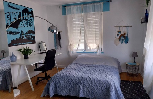 Sausheim Bed & Breakfast | Nice quiet room with adjoining living room A plus, large garden with terrace