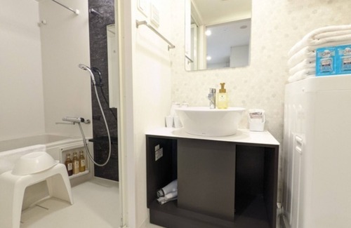 Tennoji Hotel | Nonsmoking High floor 2 double beds with desk/Osaka Ōsaka